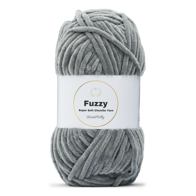 LindeHobby Fuzzy Chenille 05 Mørk grå