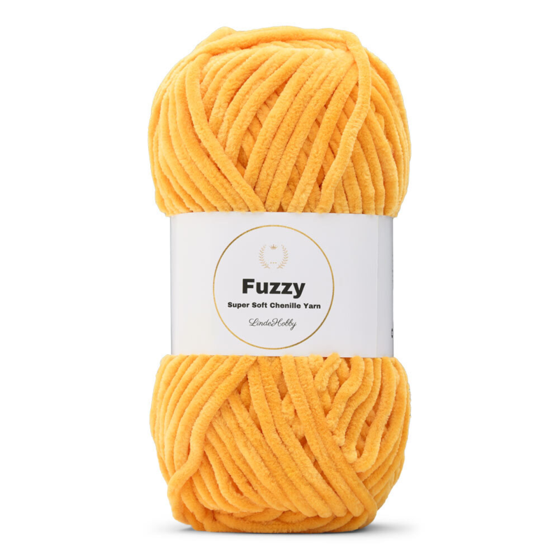 LindeHobby Fuzzy Chenille 47 Gyllengul