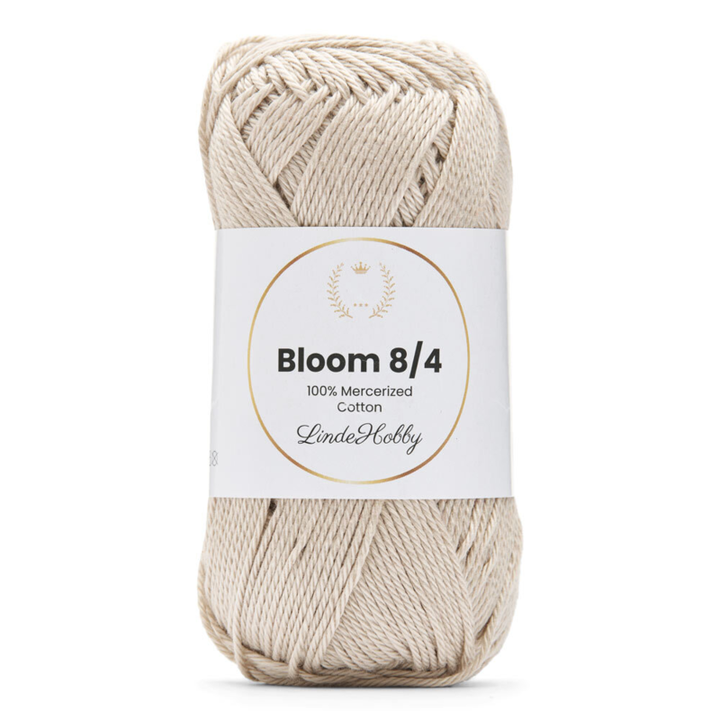 LindeHobby Bloom 8/4 Mercerized Cotton 39 Perlegrå
