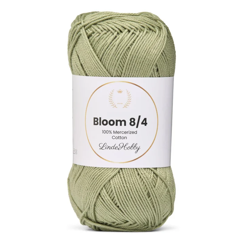 LindeHobby Bloom 8/4 Mercerized Cotton 29 Salviegrønn