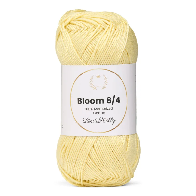 LindeHobby Bloom 8/4 Mercerized Cotton 21 Myk gul