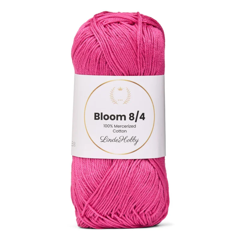 LindeHobby Bloom 8/4 Mercerized Cotton 34 Fuksia
