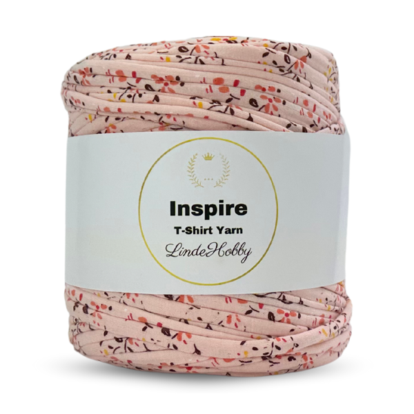 LindeHobby Inspire Print 123 Fersken med markblomster