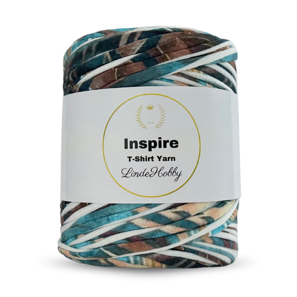 LindeHobby Inspire Print 11 Brun og blåt naturmønster