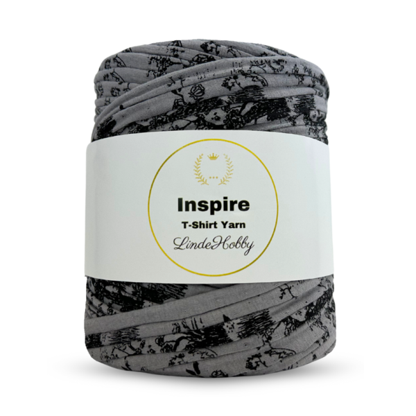 LindeHobby Inspire Print 08 Grå med svarte trær