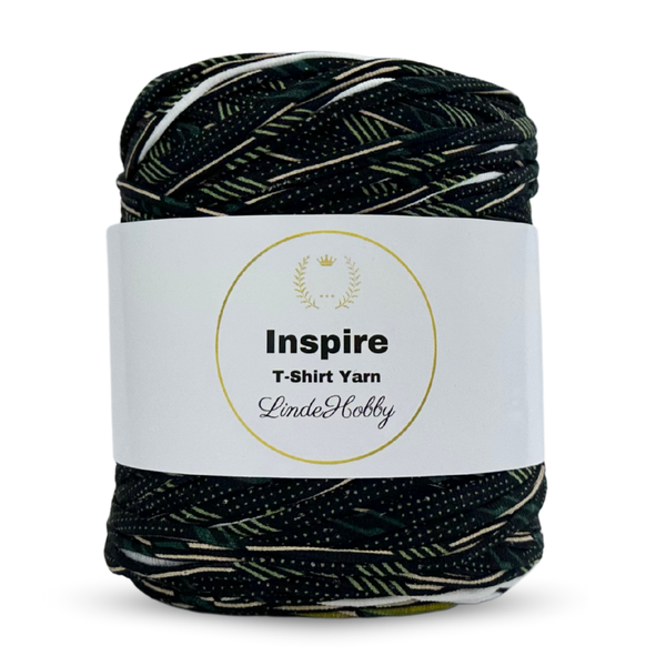 LindeHobby Inspire Print 22 Svart med jungeltrykk