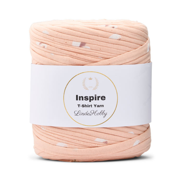 LindeHobby Inspire Print 171 Lys fersken med svaner