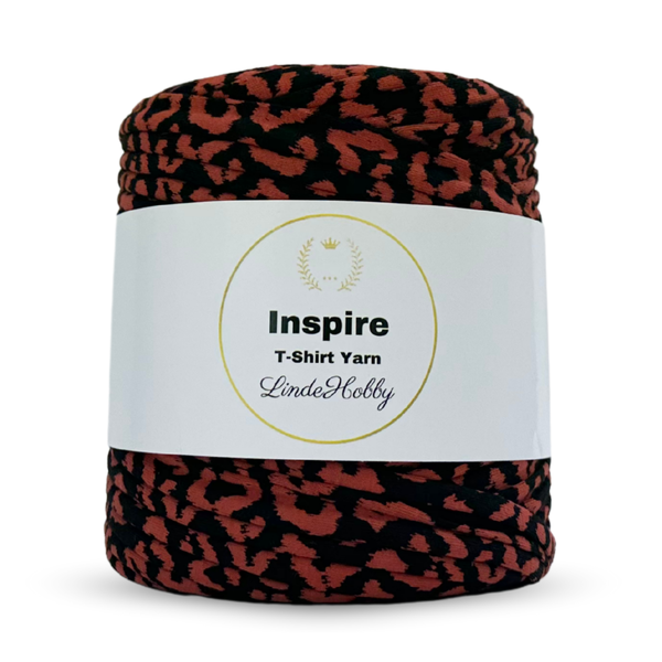 LindeHobby Inspire Print 75 Rødt leopardmønster