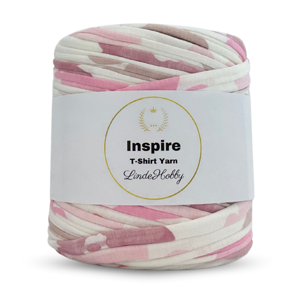 LindeHobby Inspire Print 13 Store blomster i rosatoner