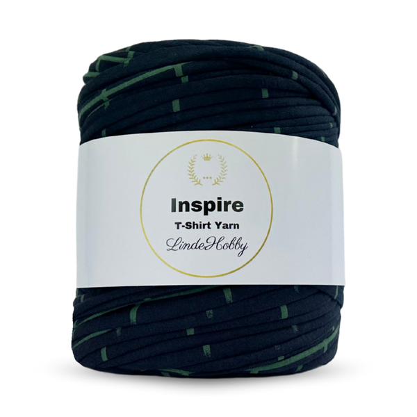 LindeHobby Inspire Print 90 Grønn med blå rektangler
