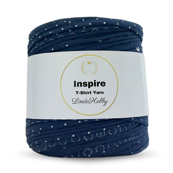 LindeHobby Inspire Print 60 Blålilla med sirkelmønster