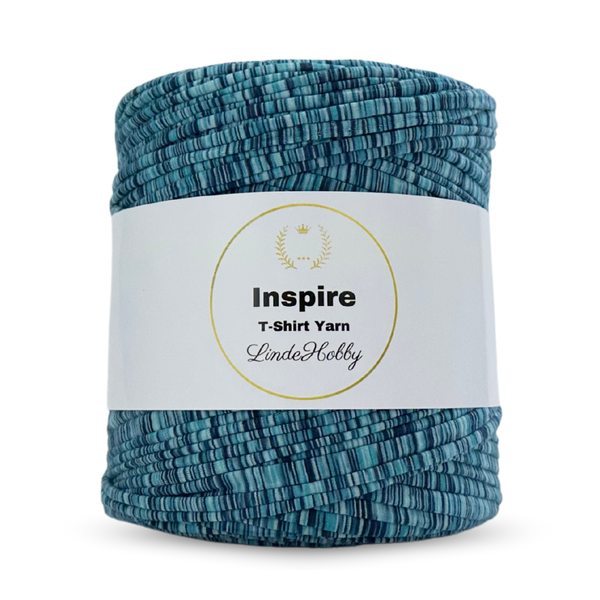 LindeHobby Inspire Print 92 Blå strukturmønster