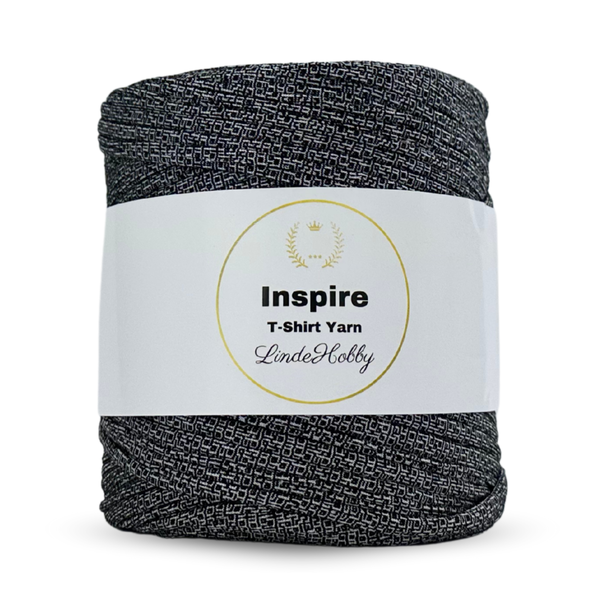 LindeHobby Inspire Print 68 Grå med kvadratmønster