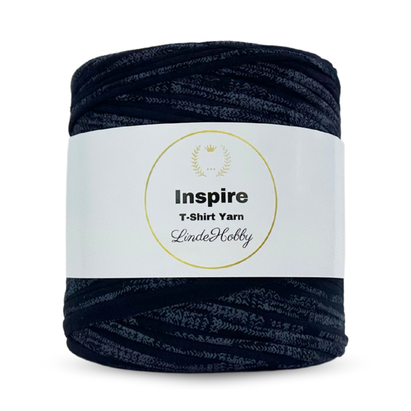 LindeHobby Inspire Print 149 Blåsvart mønster