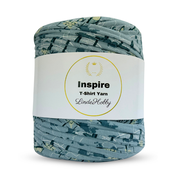 LindeHobby Inspire Print 06 Blågrønn med fly