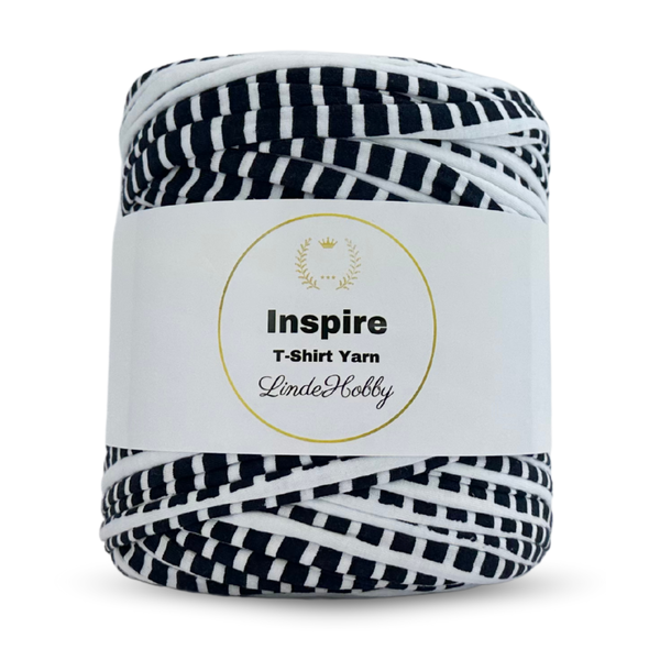 LindeHobby Inspire Print 15 Mørkeblå- og hvitstripet