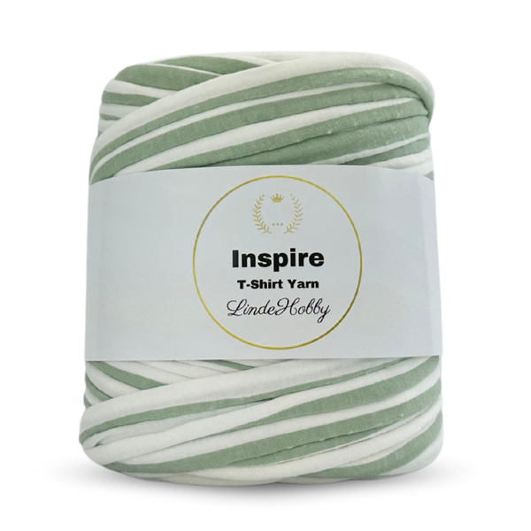 LindeHobby Inspire Print 34 Hvit og lysegrønn miks