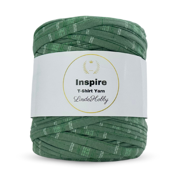 LindeHobby Inspire Print 98 Dus grønn med linjer