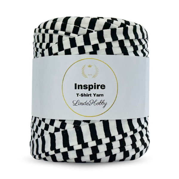 LindeHobby Inspire Print 31 Hvit- og svartstripet