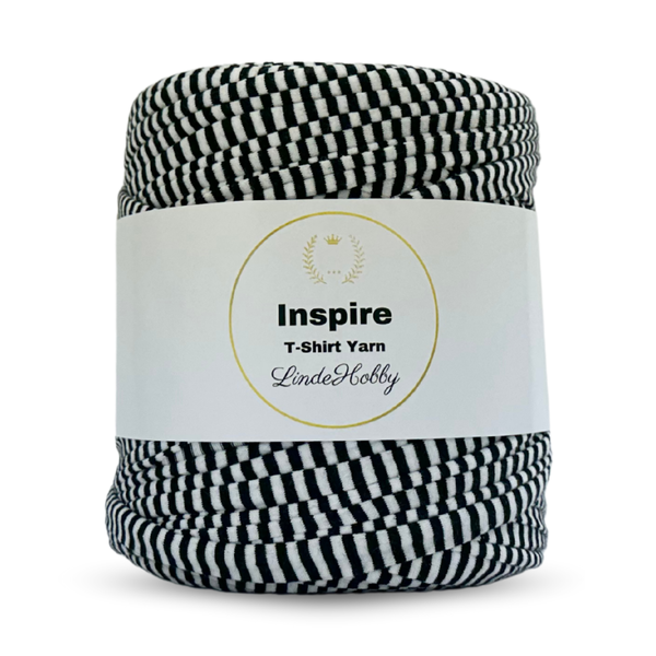 LindeHobby Inspire Print 57 Hvit- og svartstripet