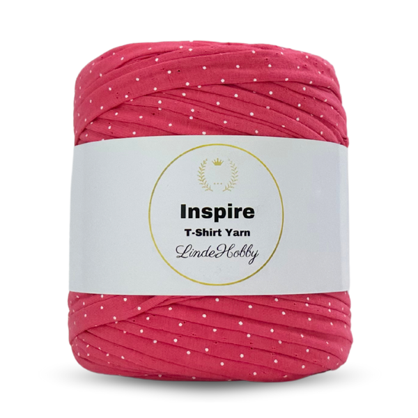 LindeHobby Inspire Print 119 Rosa med prikker
