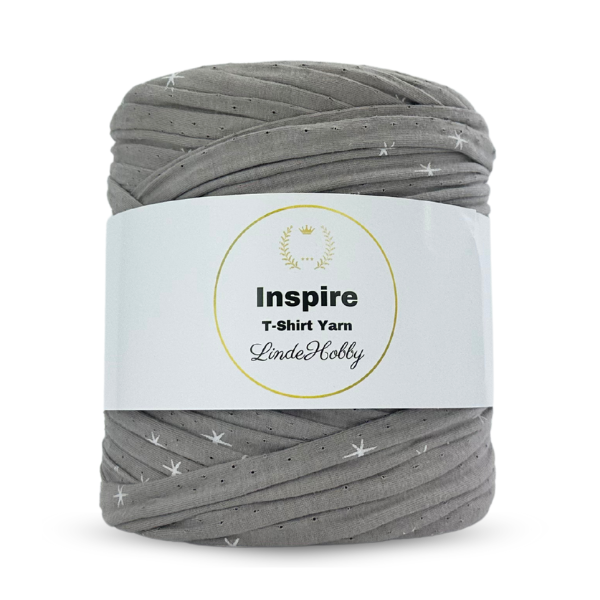 LindeHobby Inspire Print 180 Grålilla med stjerner