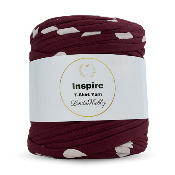 LindeHobby Inspire Print 28 Vinrød med hjerter