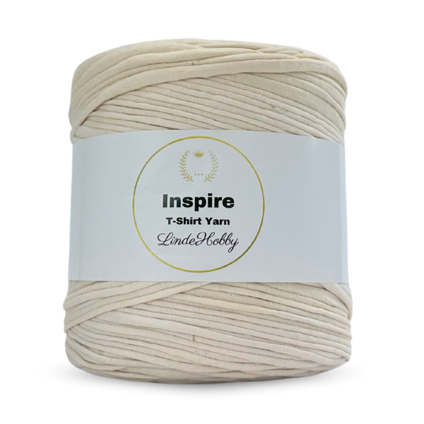 LindeHobby Inspire Print 30 Kremfarget med grønne flekker