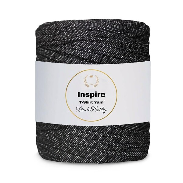 LindeHobby Inspire Print 161 Svart med tauverkstruktur
