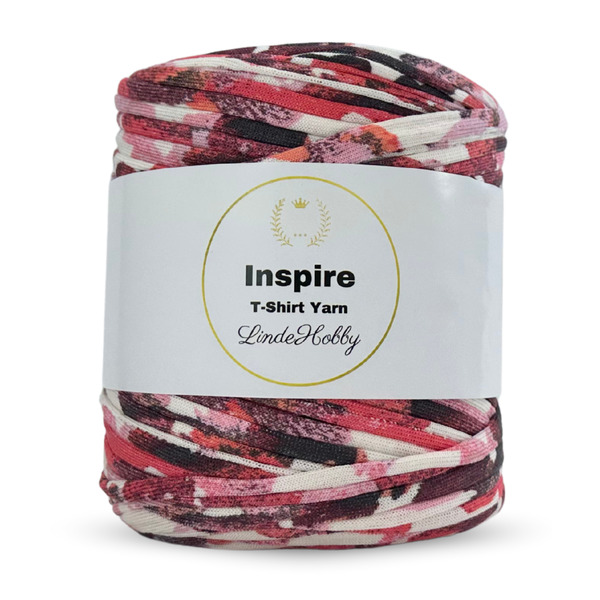 LindeHobby Inspire Print 19 Organisk mønster i rosatoner
