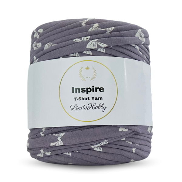 LindeHobby Inspire Print 88 Dus lilla med sløyfer