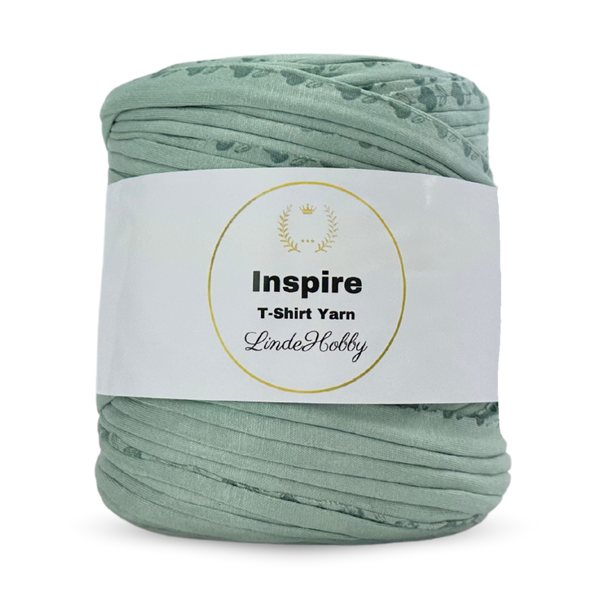 LindeHobby Inspire Print 108 Dus grønn med blomsterstengler