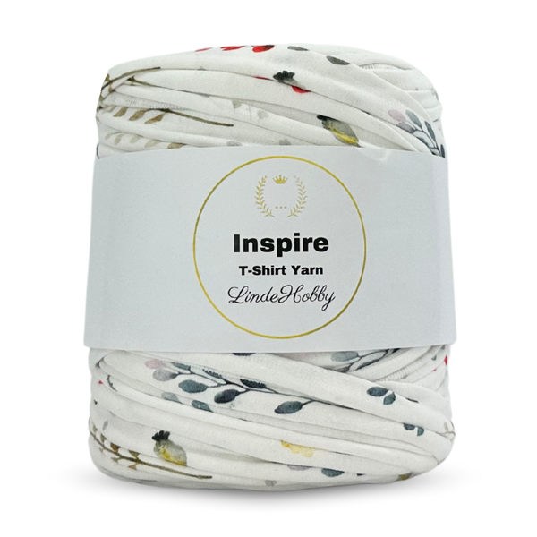 LindeHobby Inspire Print 46 Hvit med høstmønster