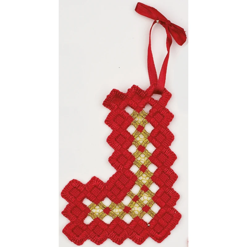 Julehardanger Rød 9 x 9 cm