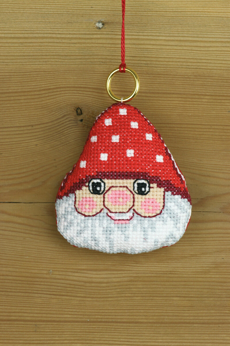 Broderisett Nissehode 8 x 8 cm