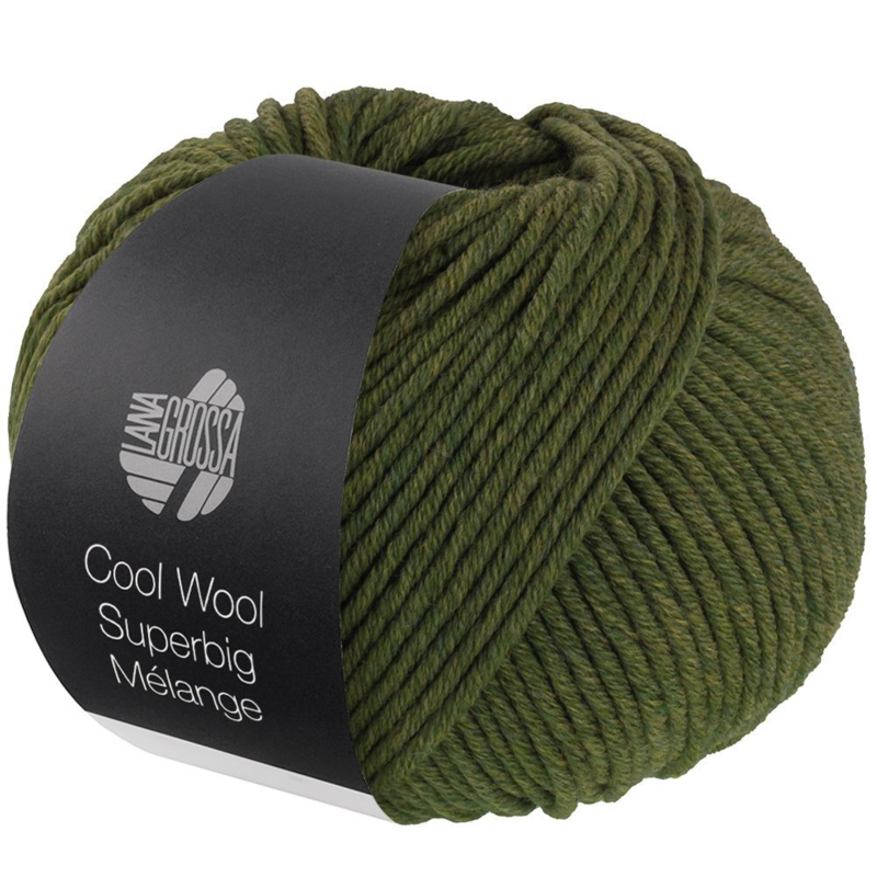 Lana Grossa Cool Wool Superbig 212 Oliven melert