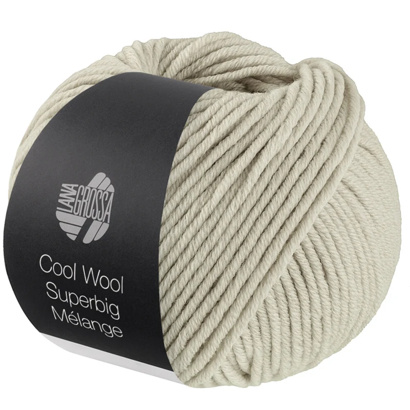 Lana Grossa Cool Wool Superbig 231 Lys grå melert