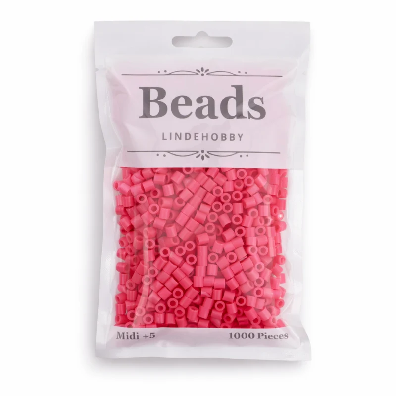 LindeHobby Beads 88 Mørk rosa