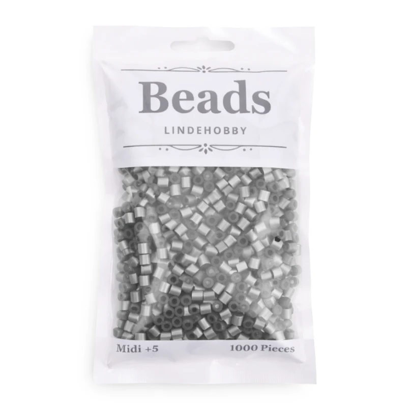 LindeHobby Beads 42 Metallisk sølv