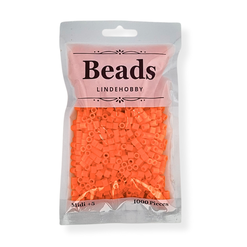 LindeHobby Beads Neon 01 Oransje