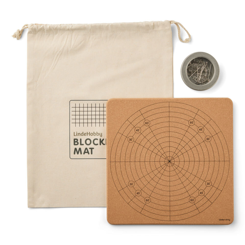 LindeHobby Blokkingsmatte, Kork, 30x30 cm
