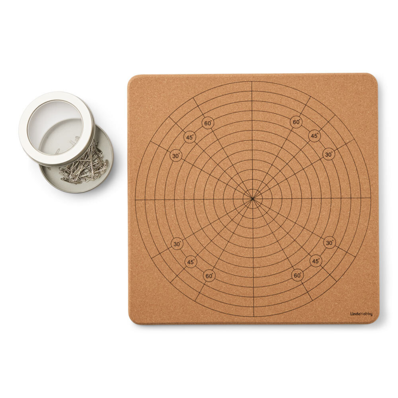 LindeHobby Blokkingsmatte, Kork, 30x30 cm