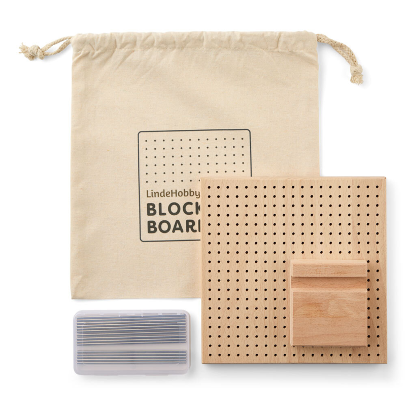 LindeHobby Blockingplate, Tre, 20x20 cm