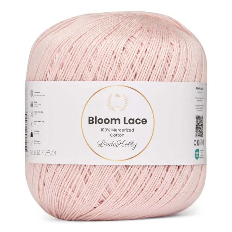 LindeHobby Bloom Lace Mercerized Cotton 31 Pastellrosa