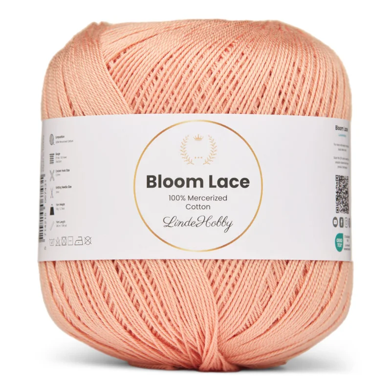 LindeHobby Bloom Lace Mercerized Cotton 32 Aprikos