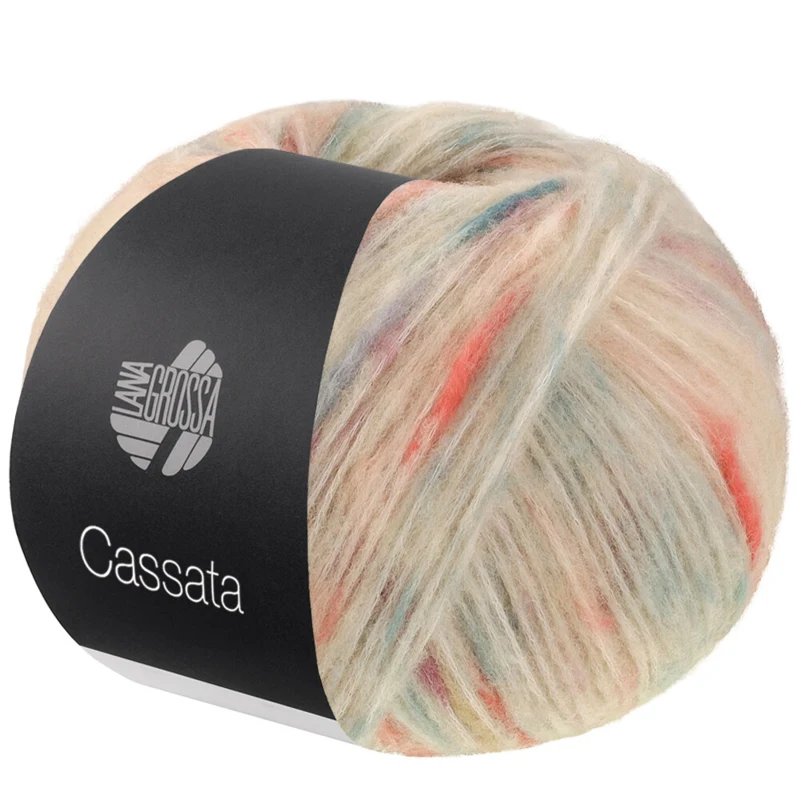 Lana Grossa Cassata 14 Krem/jade/petrol/dus grå/terrakotta