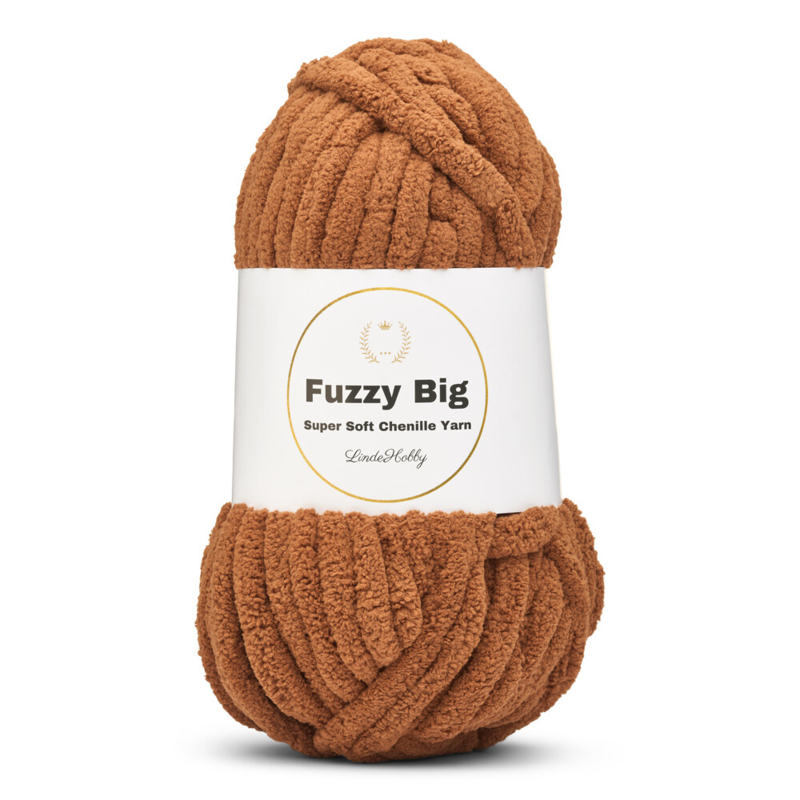 LindeHobby Fuzzy Chenille BIG 29 Kaffe