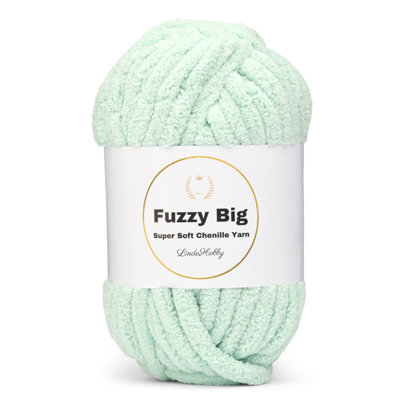 LindeHobby Fuzzy Chenille BIG 03 Mint grønn