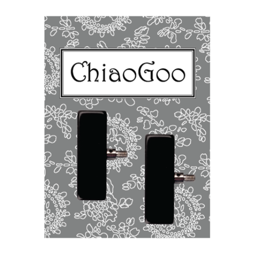 ChiaoGoo Kabelstoppere, 2 stk Large Svart