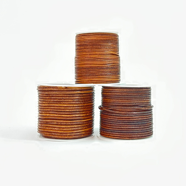 HobbyArts Lærsnor, 10 m, Mørk Natur